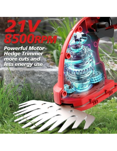 FOVENDI 21V Tagliasiepi a Batteria 2...