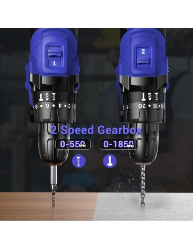 MHPRO  MR3705T Trapano Avvitatore...