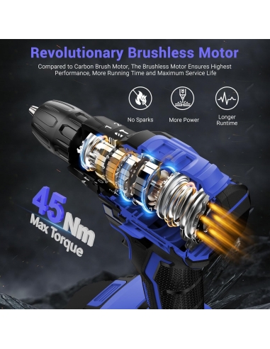 MHPRO  MR3705T Trapano Avvitatore...