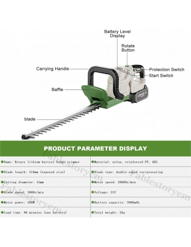 FABLESTORYEM 21V Tagliasiepi...
