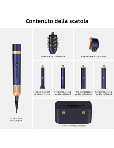 CWEIXI  Asciugacapelli 6 in 1 con Air...