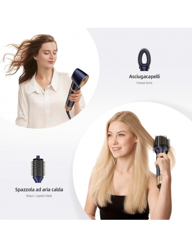 CWEIXI  Asciugacapelli 6 in 1 con Air...