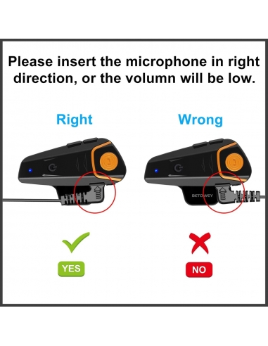 BETOWEY BT-S2 Interfono Moto...