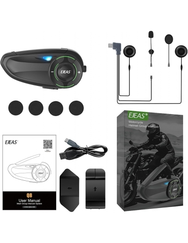 EJEAS Q8 Mesh 3.0 Interfono Singolo...