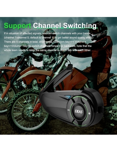 EJEAS Q8 Mesh 3.0 Interfono Singolo...