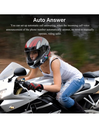 HELMET V12PRO Interfono Moto Casco...