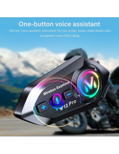 HELMET V12PRO Interfono Moto Casco...