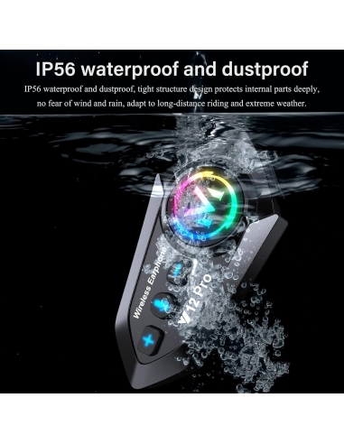 HELMET V12PRO Interfono Moto Casco...