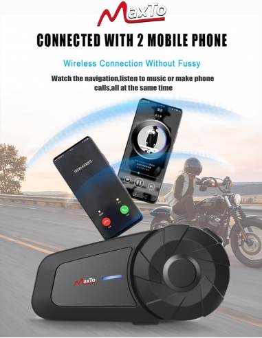 MAXTO MX1 Interfono Singolo Cuffie...