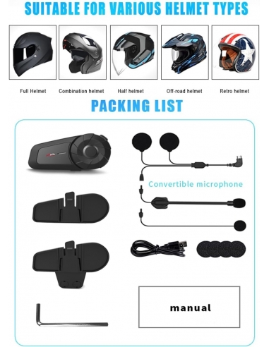 MAXTO MX1 Interfono Singolo Cuffie...