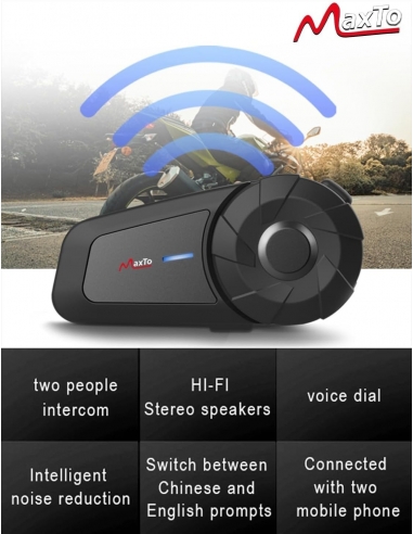 MAXTO MX1 Interfono Singolo Cuffie...