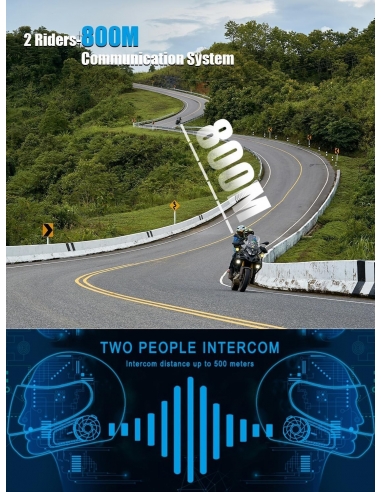 MAXTO MX1 Interfono Singolo Cuffie...