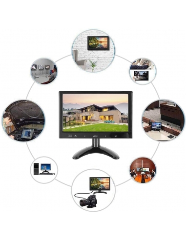 WHOLEV Monitor CCTV da 9 pollici HD...