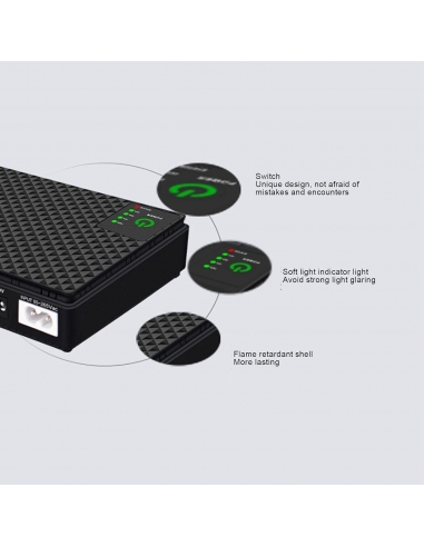 WALFRONT DC1036P Mini UPS Batteria...