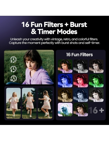 ROQIOO DC03 Macchina Fotografica...