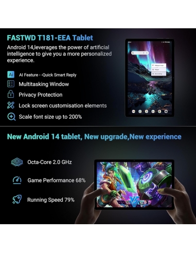 FASTWD P7-EEA Android 14 Tablet 11"...