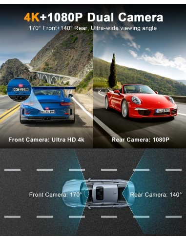 Discovery K20S Pro Dash Cam Auto 4K...