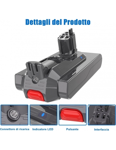 KUNLUN V11 Batteria di Ricambio per...