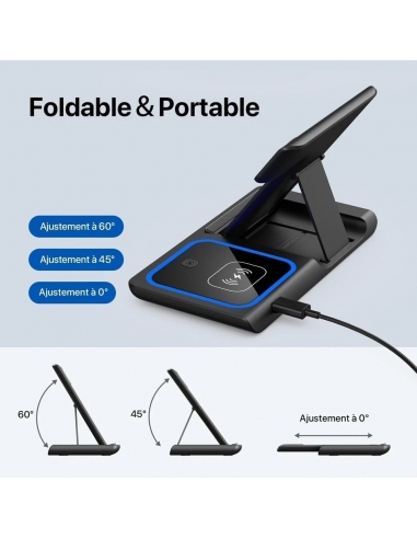 Joxinta Caricabatterie 3in1 wireless,...