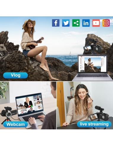 WINDANCY 900Pro Videocamera FHD 1080P...