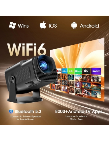 GAIMOO GM300 Proiettore 1920x1080P 4K...