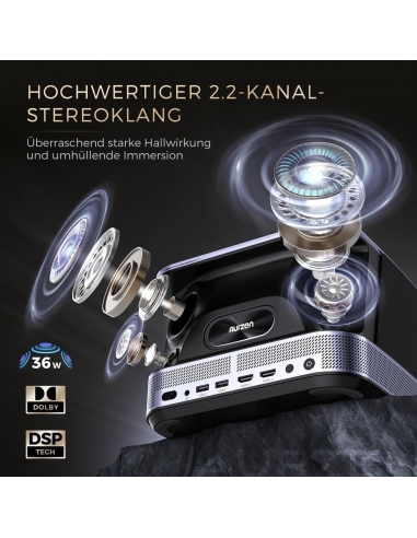 Aurzen Boom 3 Proiettore Netflix...
