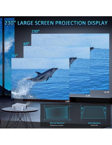 BEAMER K10 Smart Proiettore 4K [messa...