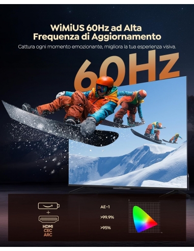 WiMiUS P62Pro Proiettore Smart...