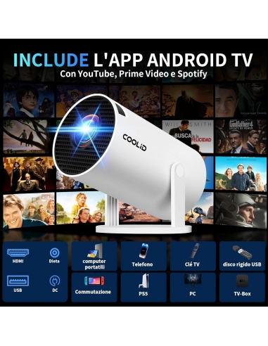 COOLID IT-C2 Mini Proiettore...