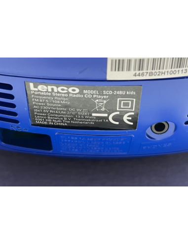 LENCO SCD-24BU Kids Lettore CD per...