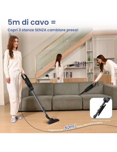 VersLife C8PRO Aspirapolvere con...