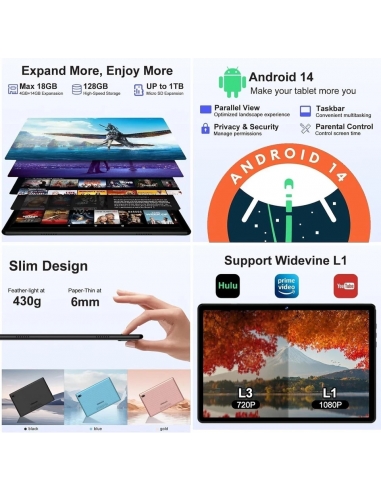 DMOAO D3 Tablet 10 Pollici Android 14...