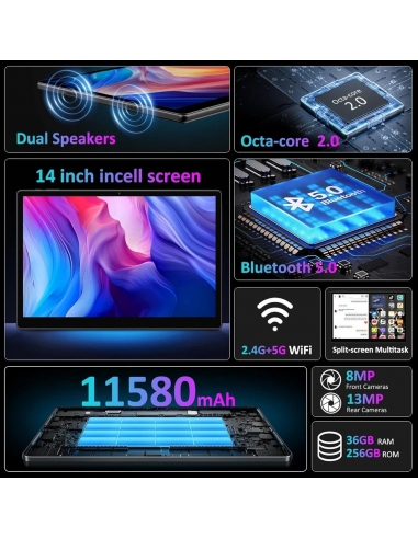 BEYNIVAN T181 Tablet 14 Pollici 5G...