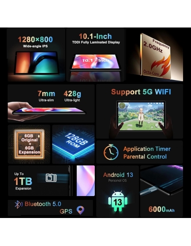 YESTEL T13 Tablet 10 Pollici Android...