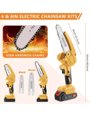 Mini Motosega a Batteria 2 x 21V...