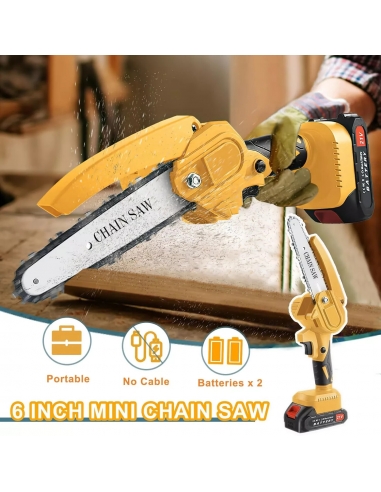 Mini Motosega a Batteria 2 x 21V...