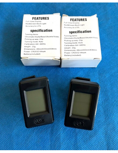 2 x GBU Clip Tuner Accordatore...