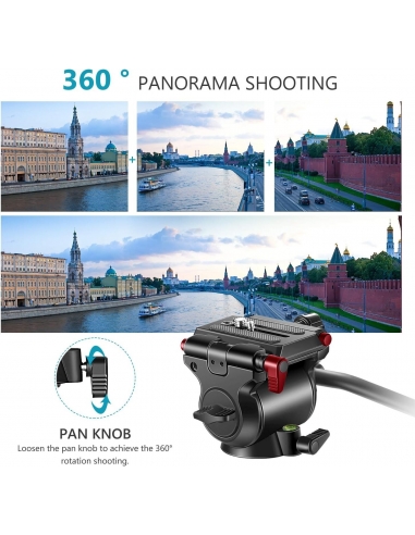 Neewer Testa Orientabile Fluida...