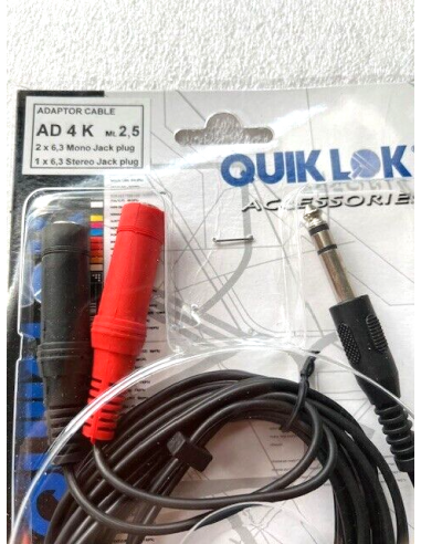 QUIK LOK AD4K Cavo 2,5 mt. (jack...