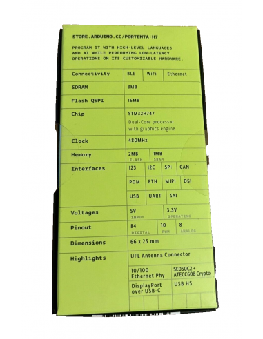 Arduino Portenta H7, Dual-Core ARM...