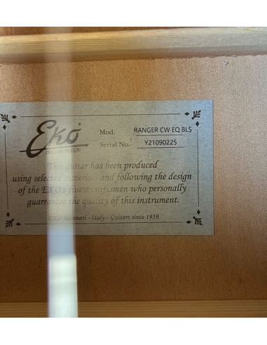 CHITARRA ACUSTICA ELETTRIFICATA EKO...
