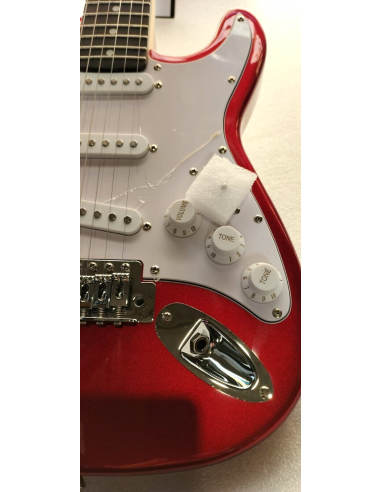 Eko Guitars ST-100 3/4 Chrome Red...