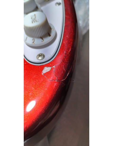 Eko Guitars ST-100 3/4 Chrome Red...