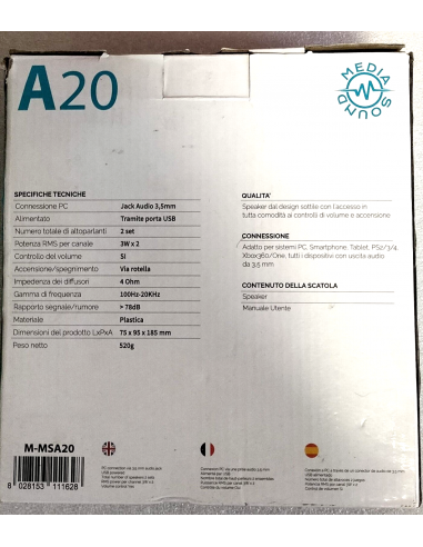 MEDIACOM MEDIA SOUND 2.0 A20 M-MSA20...
