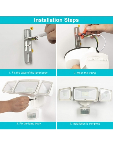 LEDMO Faretto Sicurezza LED Esterni...
