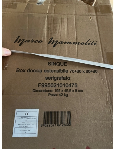 Stock 11 Box Doccia in vetro modelli...