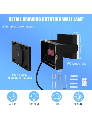 2X Kingwen 40W Applique Esterno...
