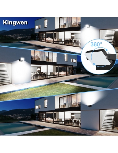 2X Kingwen 40W Applique Esterno...