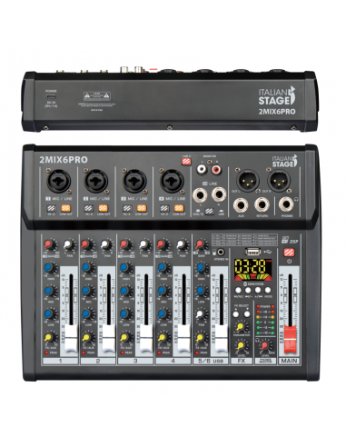 ITALIAN STAGE 2MIX6PRO Mixer Audio...