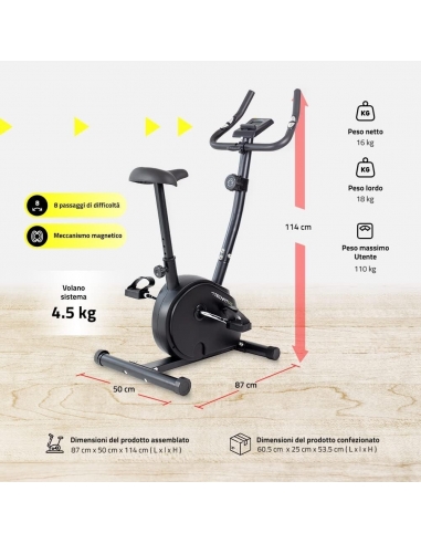 TechFit B250N Cyclette camera 8...